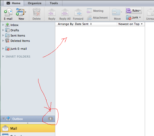 outlook for mac the message could not be sent because it has unresolved recipients